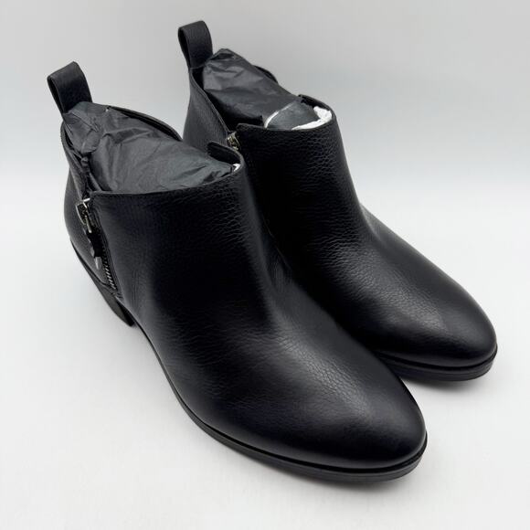 Vionic Womens Cecily Ankle Boots US 6 Wide Black Leather Waterproof EUC - Picture 5 of 14